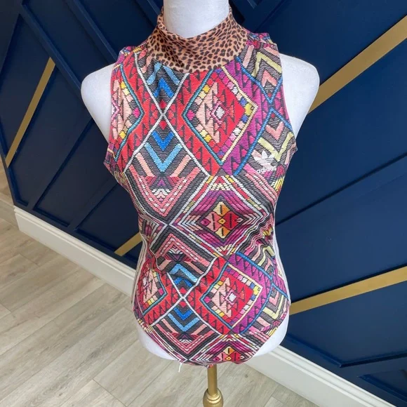 adidas originals mixed print bodysuit - Picture 4 of 8